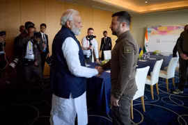 Thủ tướng Ấn Độ Modi đến thăm Kiev, hội đàm với Tổng thống Zelenskyy