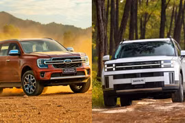 Ford Everest và Hyundai Santa Fe đua song mã ở phân khúc xe gầm cao cỡ D