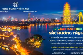 Hàng trăm drone trình diễn trong chương trình “Du lịch Hà Nội chào 2024 - Get on Hanoi 2024”