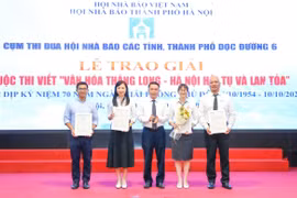 Trao giải Cuộc thi viết về 'Văn hóa Thăng Long - Hà Nội hội tụ và lan tỏa'