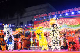 200 vận động viên tham gia giải lân sư rồng và võ cổ truyền tỉnh Thái Bình