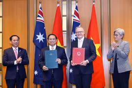 Việt Nam và Australia trao đổi tuyên bố về việc nâng cấp quan hệ lên Đối tác Chiến lược toàn diện