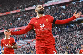 Salah và Curtis Jones toả sáng, Liverpool đòi lại ngôi đầu bảng Ngoại hạng Anh 2024/25