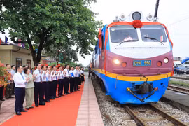 Khai trương đoàn tàu liên vận quốc tế đầu tiên xuất phát từ ga Cao Xá