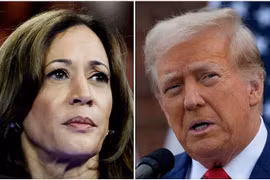 Nhiều khảo sát cho thấy bà Harris đang giành ưu thế trước ông Trump