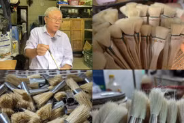 Lưu giữ nghề làm bút lông giữa lòng phố cổ