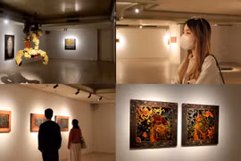 Kết hợp độc đáo giữa hội họa và thi ca qua triển lãm “Lối gió đường mây”