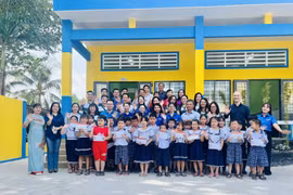 Đoàn Thanh niên VTV đồng hành, chung sức xây trường cho trẻ em vùng sâu