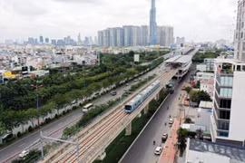 Tuyến đường sắt Metro số 1 Bến Thành - Suối Tiên đã thực hiện được 98%