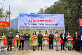 Cao Bằng: Khánh thành tuyến đường “Thắm tình quân dân” tại xóm Cốc Phia, xã Quang Trung