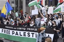 Người dân biểu tình phản chiến Gaza tại Đại hội Đảng Dân chủ Mỹ