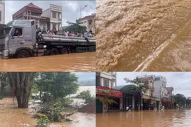 Người dân Bắc Giang chật vật chống chọi với mưa lũ