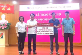 Agribank chung sức cùng các địa phương và người dân khắc phục hậu quả của cơn bão số 3