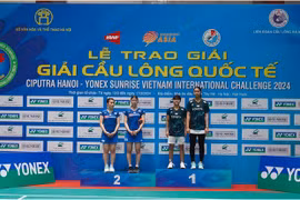 Các tay vợt Thái Lan vô địch 2 nội dung tại Giải cầu lông quốc tế Ciputra Hà Nội 2024