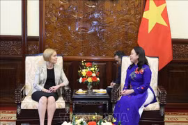 Quyền Chủ tịch nước Võ Thị Ánh Xuân tiếp các Đại sứ trình quốc thư