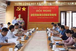 Hội viên Hội Nhà báo tỉnh Vĩnh Phúc tìm hiểu thực tế viết bài về xây dựng Đảng
