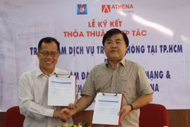 Cơ quan TTXVN khu vực phía Nam và Athena kí kết về truyền thông và an ninh mạng