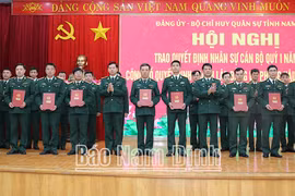Công bố Quyết định tổ chức lại cơ quan Bộ Chỉ huy Quân sự tỉnh Nam Định và các đơn vị trực thuộc
