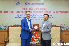 Hội Nhà báo Việt Nam và CLB các nhà báo Campuchia thúc đẩy mối quan hệ hợp tác hữu nghị