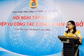 Công đoàn Vinataba tổ chức tập huấn cho cán bộ công đoàn cơ sở khu vực phía Nam