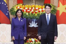 Chủ tịch nước Lương Cường tiếp Phó Tổng thống thường trực Venezuela