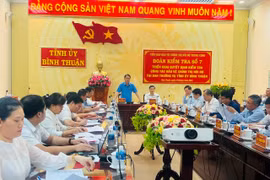 Kiểm tra công tác bảo vệ chính trị nội bộ tại Ban Thường vụ Tỉnh ủy Bình Thuận