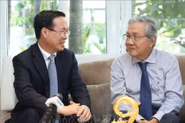 Chủ tịch nước Võ Văn Thưởng thăm, chúc Tết một số nghệ sỹ, trí thức uy tín, tiêu biểu tại TP Hồ Chí Minh