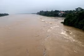 Mực nước sông Mã ở Thanh Hóa đang lên cao