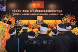Lễ truy điệu Tổng Bí thư Nguyễn Phú Trọng tại xã Đông Hội, huyện Đông Anh, TP Hà Nội