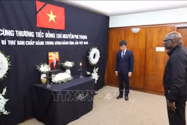 Đảng cầm quyền Nam Phi gửi thông điệp chia buồn trong lễ viếng Tổng Bí thư Nguyễn Phú Trọng