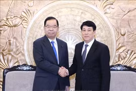 Thường trực Ban Bí thư Lương Cường tiếp Đoàn đại biểu Đảng Cộng sản Nhật Bản