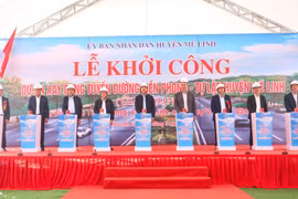 Khởi công tuyến đường rộng 48m có tổng vốn đầu tư 791 tỉ đồng tại huyện Mê Linh