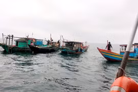 Tìm kiếm vợ chồng ngư dân mất tích khi đang đánh bắt trên biển Hà Tĩnh