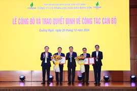 Công bố quyết định bổ nhiệm cán bộ Công ty cổ phần Lọc hóa dầu Bình Sơn