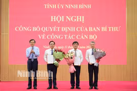 Ninh Bình: Công bố Quyết định của Ban Bí thư về công tác cán bộ