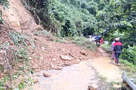 Mưa lớn, sạt lở đất ở Hà Giang, người dân trong 5 ngôi nhà phải di chuyển khẩn cấp