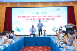 Giải pháp nào tháo gỡ khó khăn, vướng mắc trong thực hiện phân loại, thu gom, xử lý rác thải sinh hoạt?