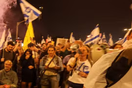 Biểu tình lớn phản đối Thủ tướng Israel ở Jerusalem