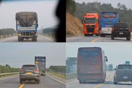 Sau tai nạn nghiêm trọng, nhiều phương tiện vẫn vượt ẩu trên cao tốc Cam Lộ - La Sơn