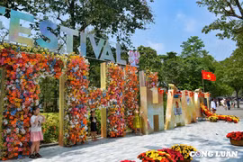 Không gian chụp hình độc đáo tại Festival Thu Hà Nội