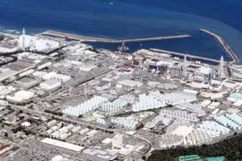 Nhật Bản đình chỉ xả nước Fukushima do động đất