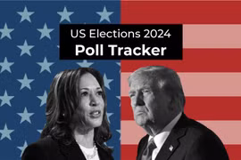 Thống kê và đồ họa về cuộc đua đang diễn ra sít sao giữa bà Harris và ông Trump