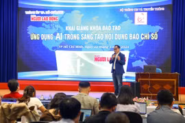 Báo Người Lao Động tập huấn sử dụng AI trong sáng tạo tác phẩm báo chí