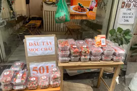 Dâu tây Sơn La đổ bộ xuống phố, giá rẻ siêu đắt khách
