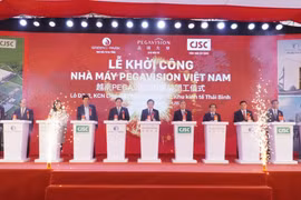 Thái Bình: Khởi công dự án nhà máy Pegavision Việt Nam với vốn đầu tư 200 triệu USD