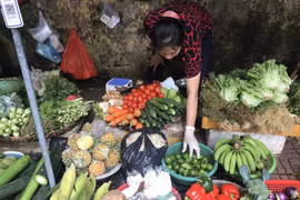 Mưa lớn kéo dài, rau xanh tăng giá