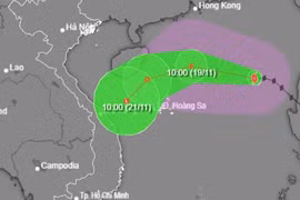 Bão số 9 có sức gió hơn 110km/h, đang hướng về vùng biển miền Trung