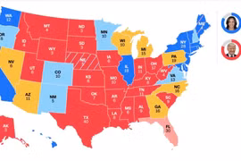 Bà Harris bất ngờ vượt ông Trump ở Iowa, vẫn so kè quyết liệt ở 7 bang chiến trường
