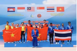 Môn đua thuyền canoeing Việt Nam xếp nhất Đông Nam Á