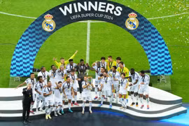 Tân binh Mbappe ghi bàn, Real Madrid vô địch Siêu cúp châu Âu